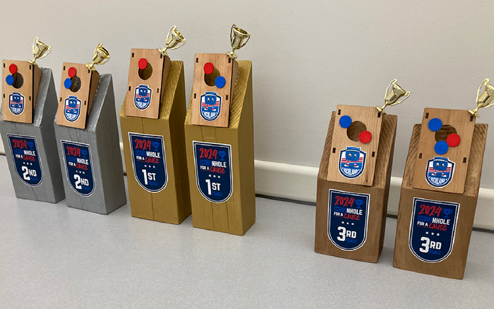 City of Richland 2024 (Cor)nhole For A Cause Event Trophies